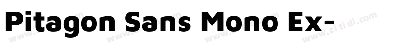 Pitagon Sans Mono Ex字体转换